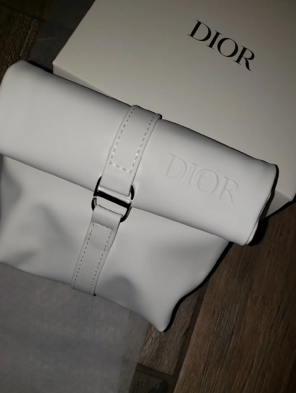NEW in Box Christian Dior Pouch Trousse Clutch Mini Bag Cosmestic Case White - Picture 2 of 9